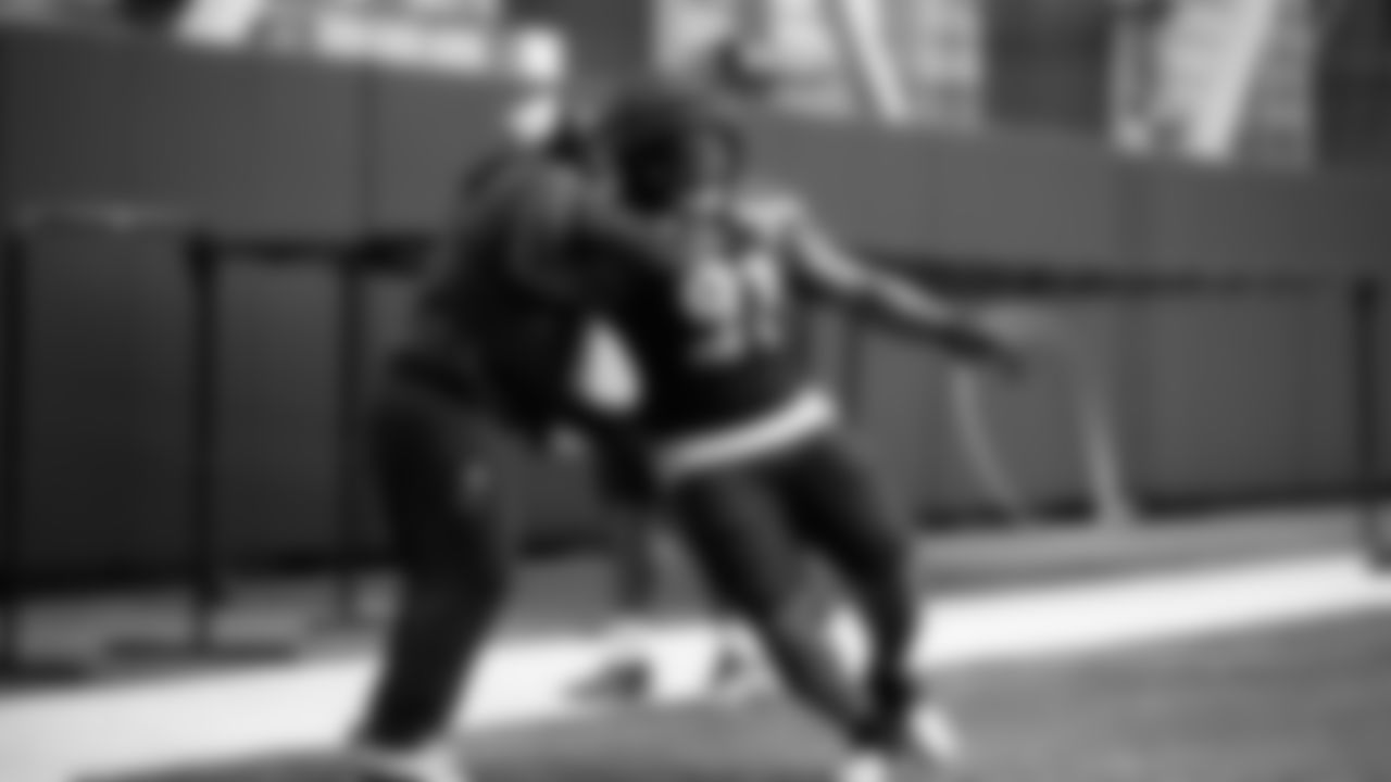 Seahawks defensive tackle Byron Murphy II (91) practiced on Thursday, November 13, 2025 at the Virginia Mason Athletic Center.