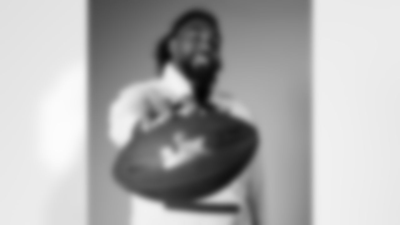 Seahawks defensive end Leonard Williams (99) during Super Bowl LX Opening Night media day on February 2, 2026.