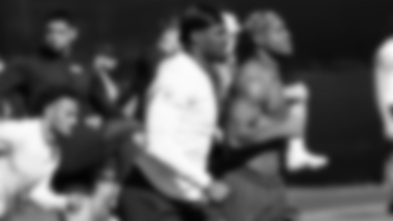 Seahawks linebacker Chris Paul Jr. (49) and running back Kenneth Walker III (9) worked out on Monday, February, 2, 2026.