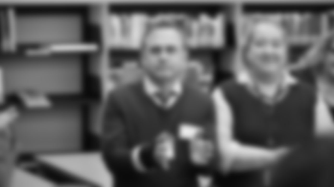 The Seahawks visited BELONG Partners at McKnight Middle School in Renton, WA. as part of the grant announcement on December 10, 2025.