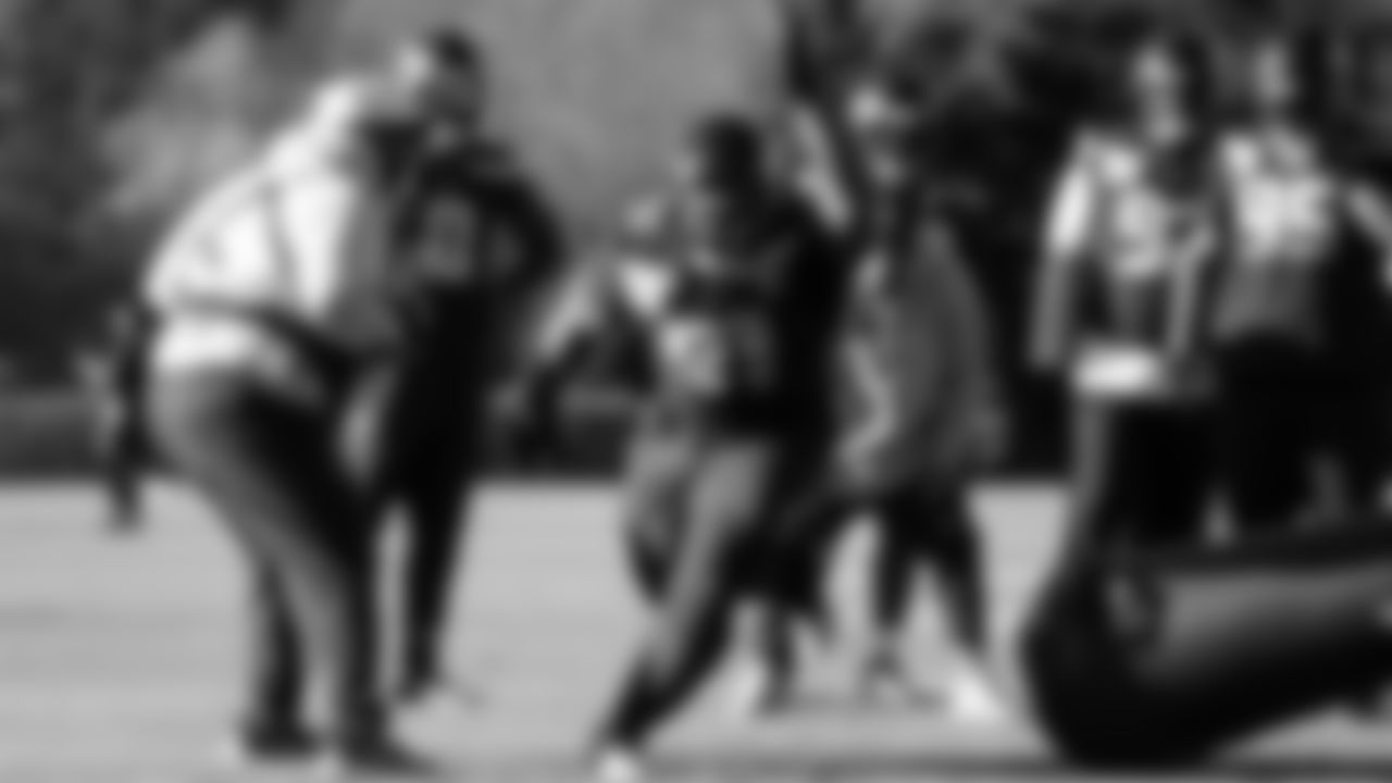 Seahawks defensive tackle Byron Murphy II (91) practiced on Wednesday, November 19 at the Virginia Mason Athletic Center.