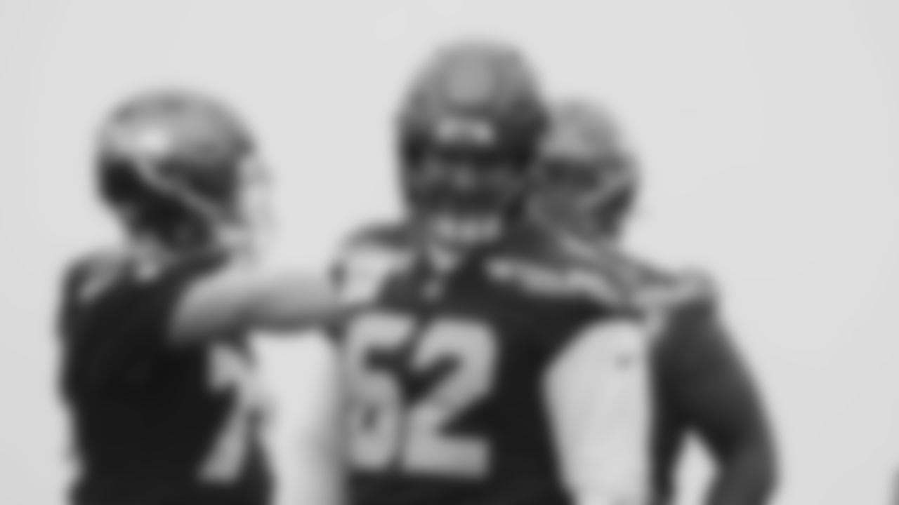 Seahawks center Federico Maranges (62) practiced on Friday, December 12, 2025 at the Virginia Mason Athletic Center.