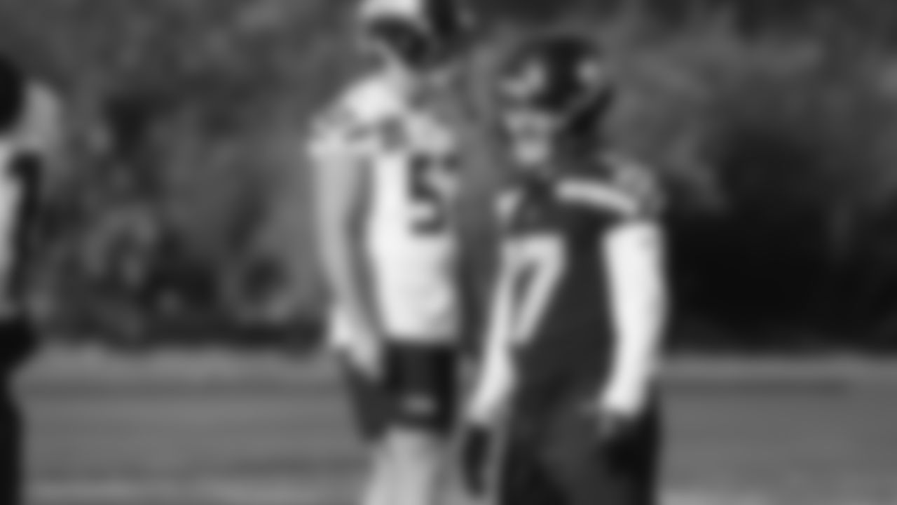 Seahawks wide receiver Mac Dalena (17) practiced on Wednesday, November 5, 2025 at the Virginia Mason Athletic Center.