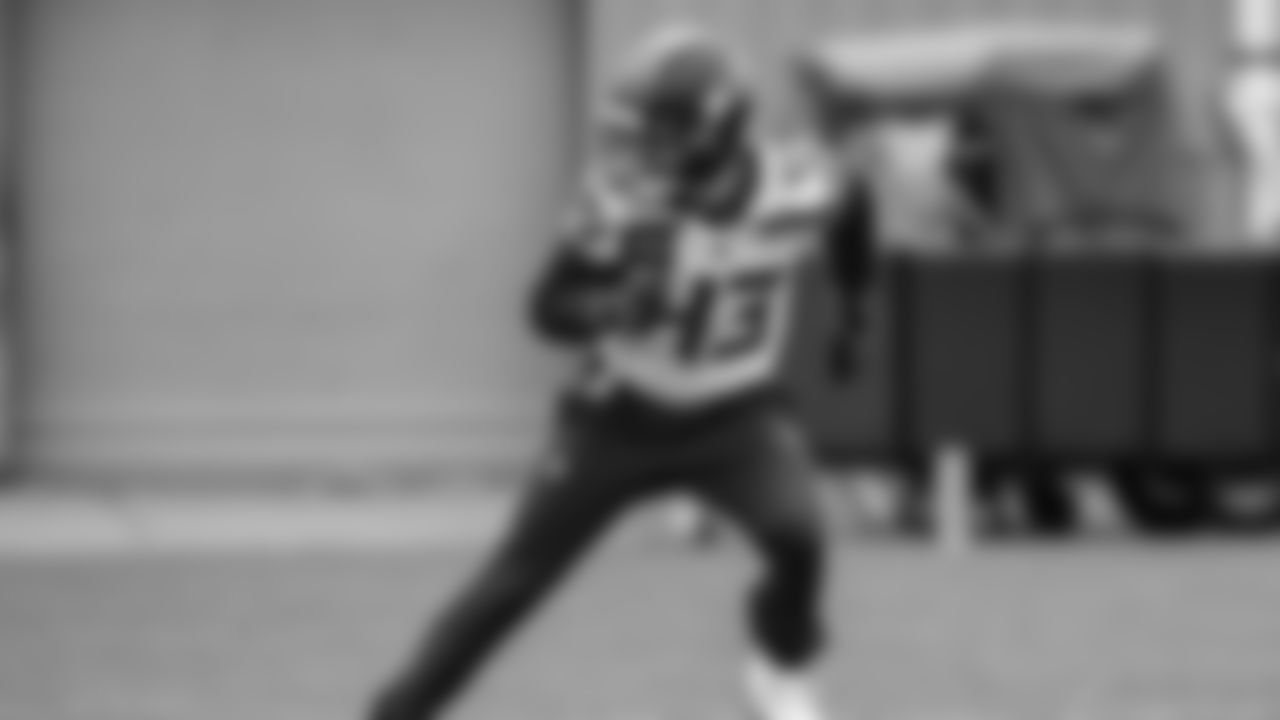 Seahawks safety Maxen Hook 43) practiced on Thursday, January 15, 2026 at the Virginia Mason Athletic Center.