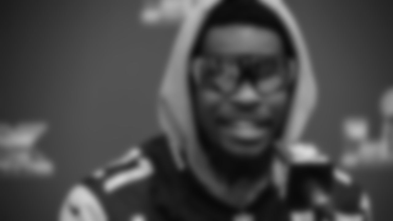 Seahawks cornerback Devon Witherspoon (21) at day three of press conference media availability on February 5, 2026.