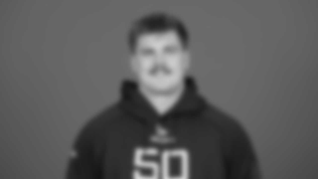 North Dakota State offensive lineman Grey Zabel (OL50) poses for a portrait at the NFL football Combine on Thursday, Feb. 27, 2025 in Indianapolis. (AJ Mast/AP Content Services for the NFL)