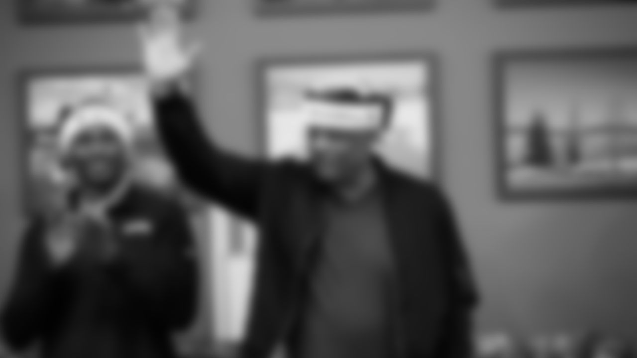 Seahawks Legends hosted a holiday event at the Virginia Mason Athletic Center on December 10, 2025.