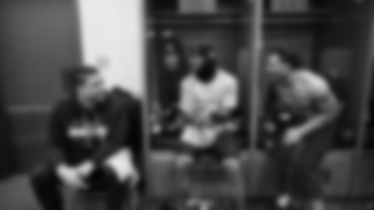 The Seahawks celebrate the 31-27 win vs. the Rams in the NFC Championship on Sunday, January 25, 2026.