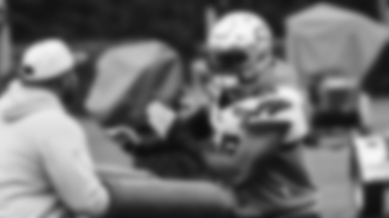 Seahawks linebacker Derick Hall (58) practiced on Thursday, November 27, 2025 at the Virginia Mason Athletic Center.