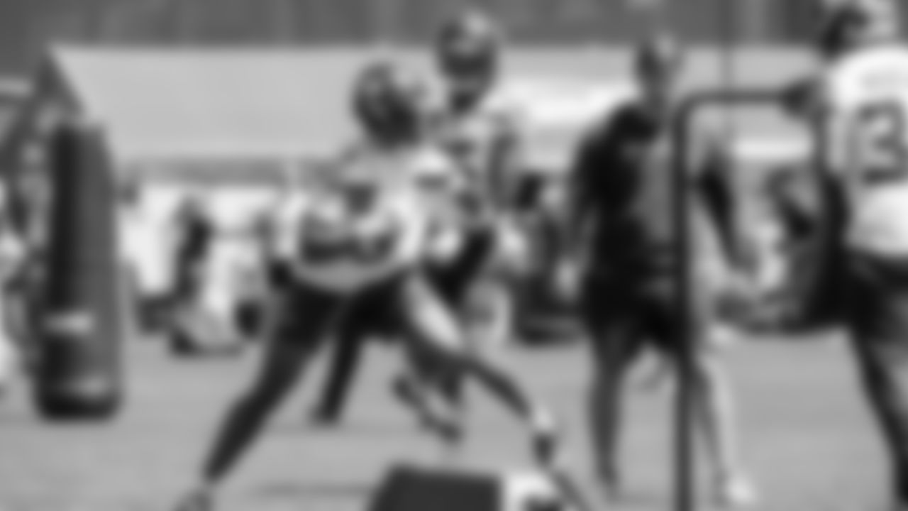 Seahawks safety Nick Emmanwori (3) participated in a workout on day three of OTAs on Friday, May 30, 2025 at the Virginia Mason Athletic Center.
