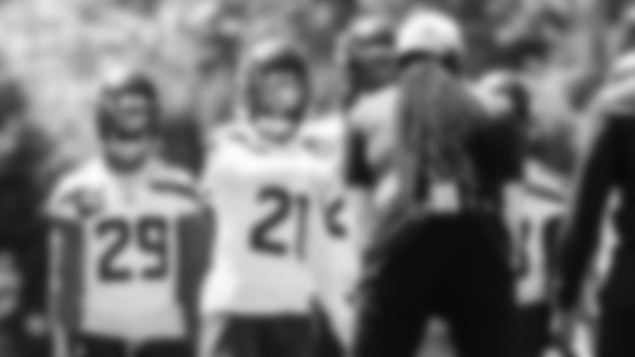 Seahawks cornerback Devon Witherspoon (21) participated in a workout on day three of OTAs on Friday, May 30, 2025 at the Virginia Mason Athletic Center.