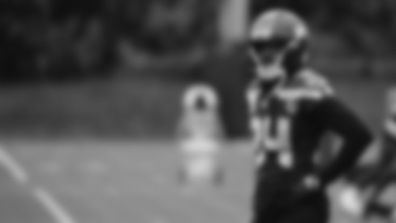 Seahawks cornerback Shemar Jean-Charles (34) practiced on Thursday, December 4, 2025 at the Virginia Mason Athletic Center.