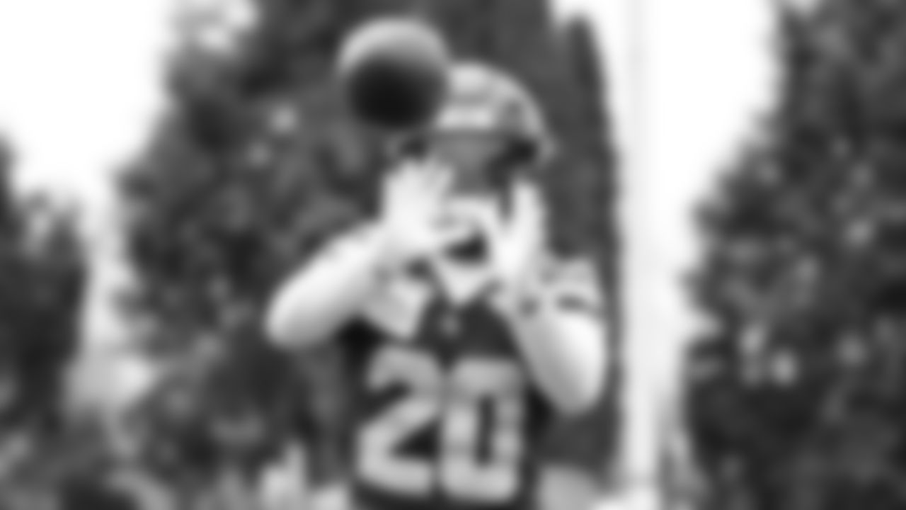 Seahawks safety Julian Love (20) practiced on Wednesday, January 1, 2026 at the Virginia Mason Athletic Center.