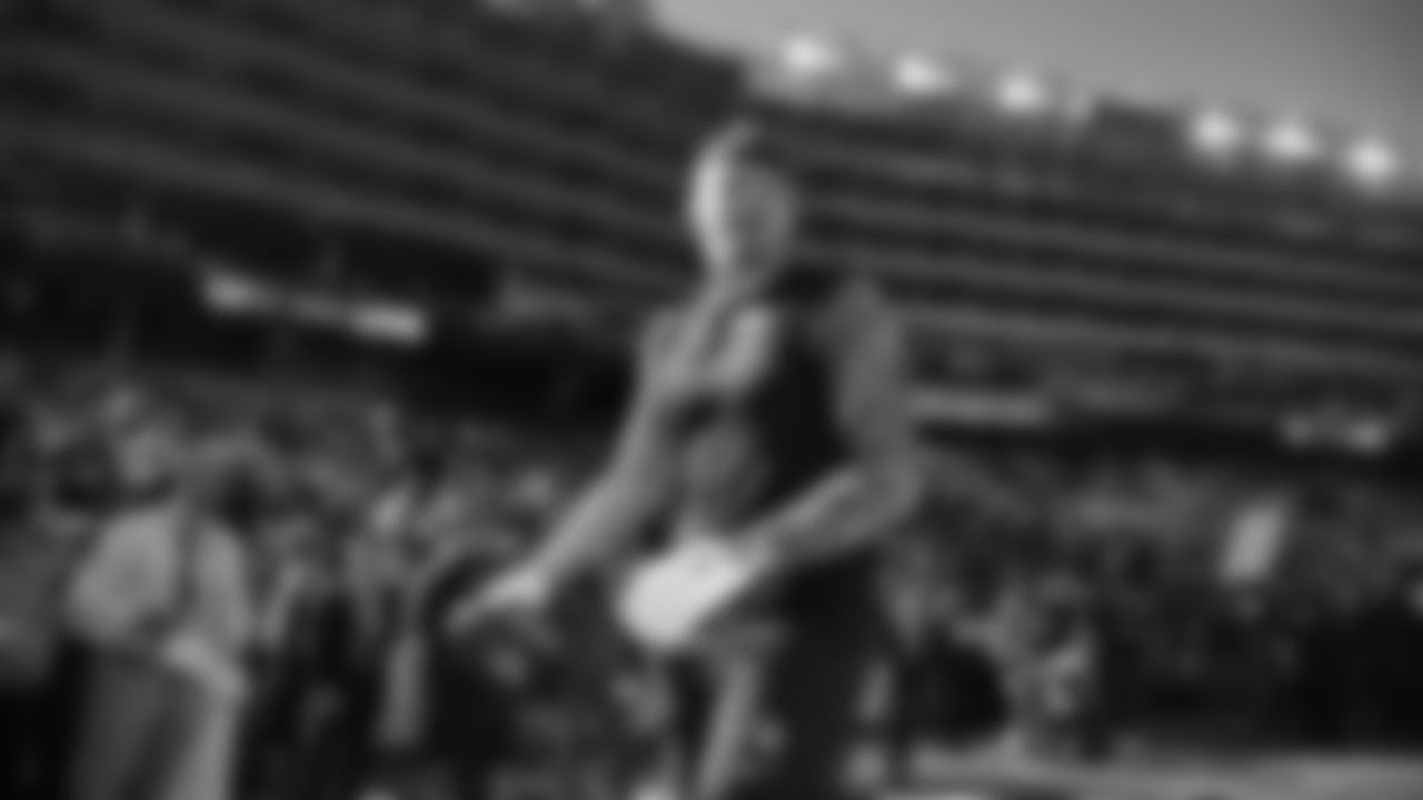 The Seahawks warm up ahead of Super Bowl LX vs. the Patriots at Levi's Stadium on Sunday, February 8, 2026.