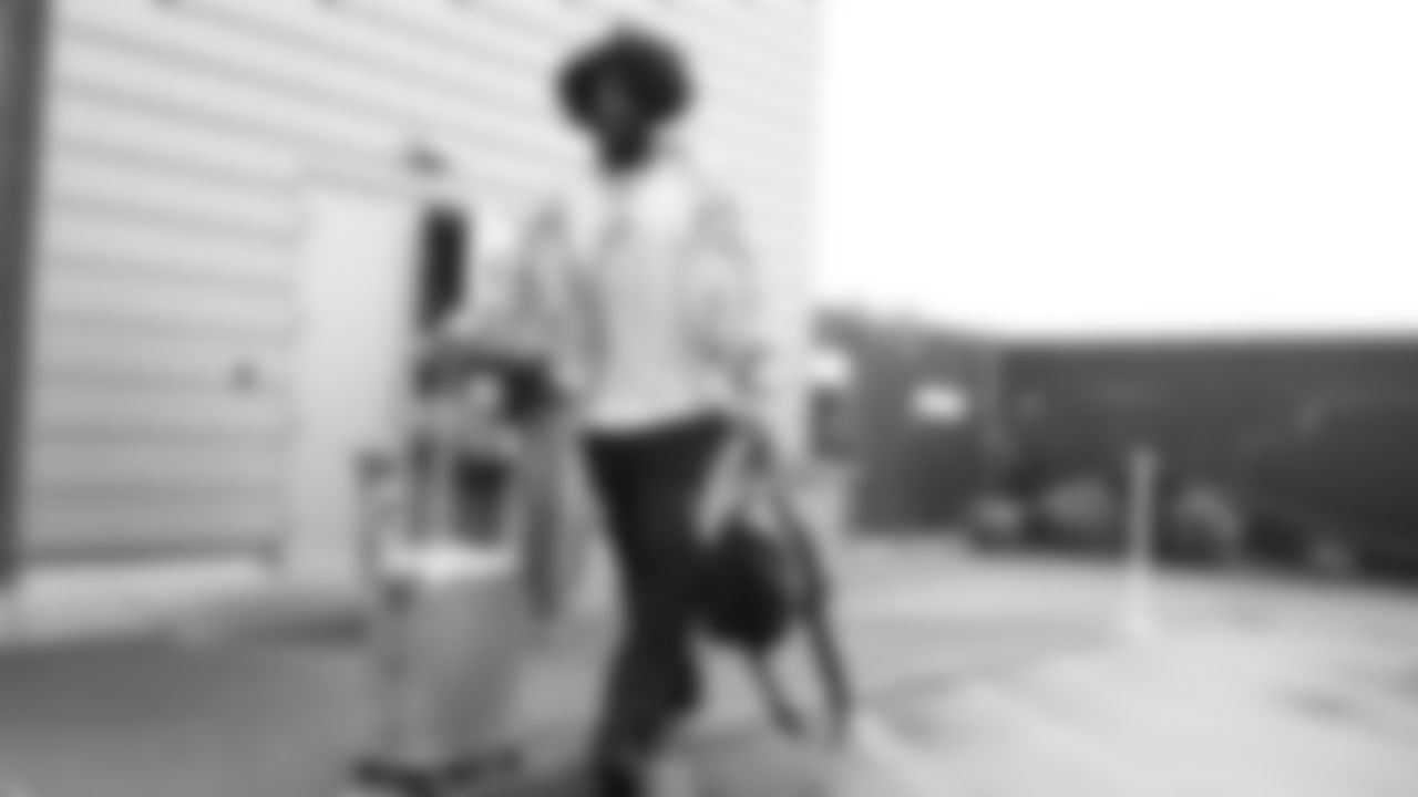 Seahawks linebacker Ernest Jones IV (13) departed the Virginia Mason Athletic Center on December 26, 2025.