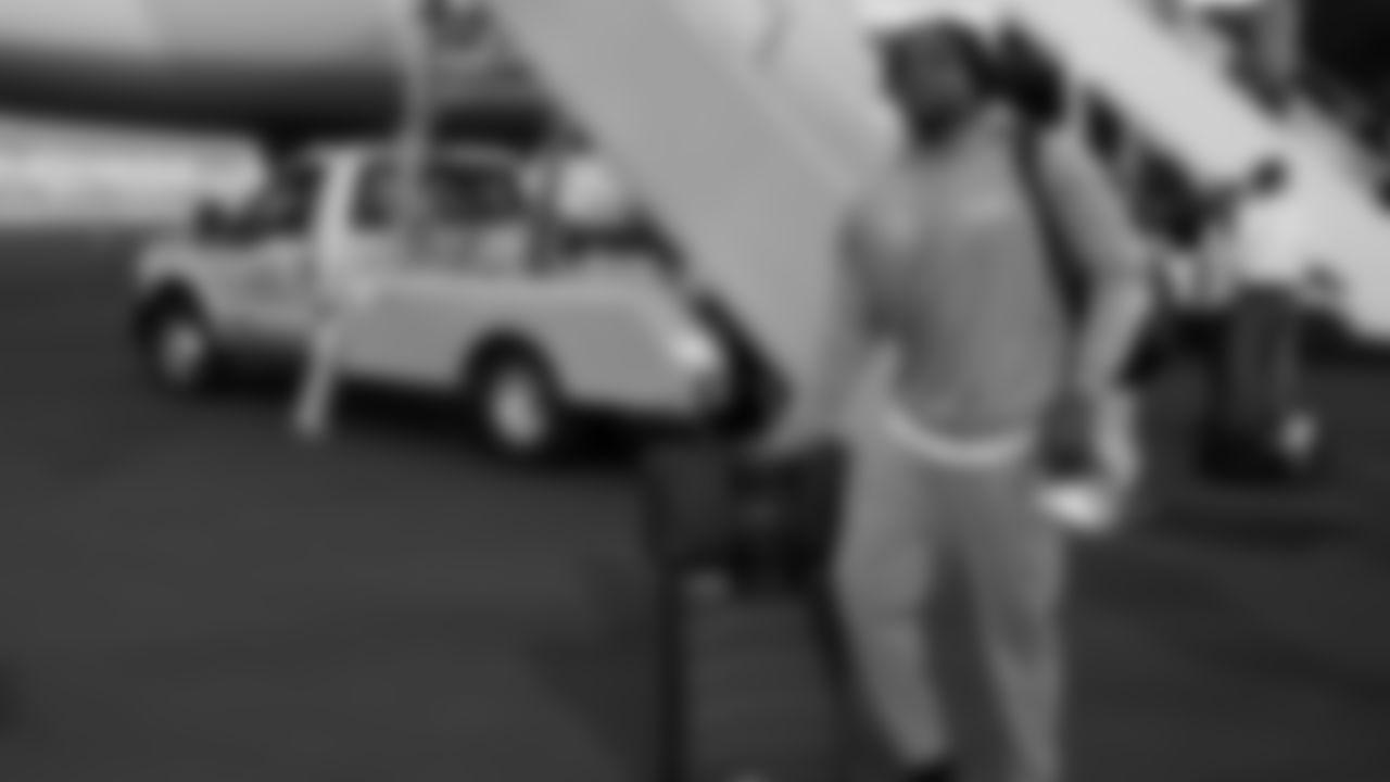 Seahawks linebacker Boye Mafe (53) arrived in the Bay Area on Sunday, February 1, 2026.