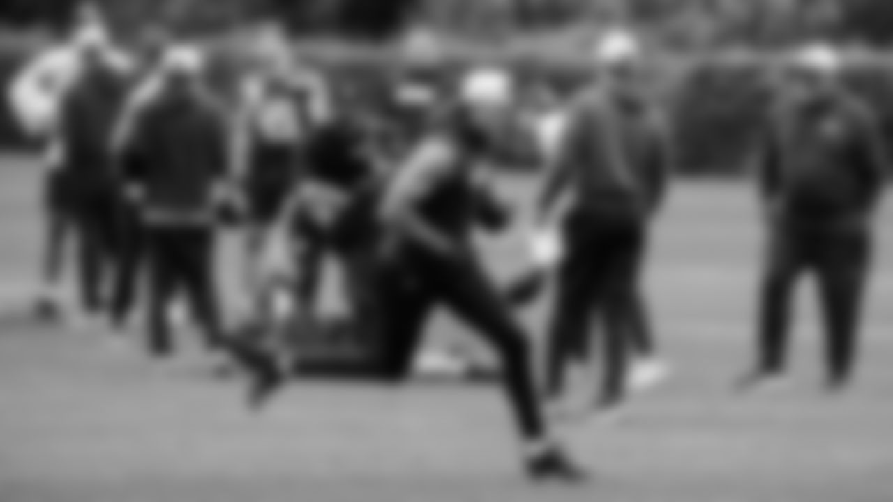 Seahawks wide receiver Jake Bobo (19) participated in a workout on May 14, 2025 at the Virginia Mason Athletic Center.