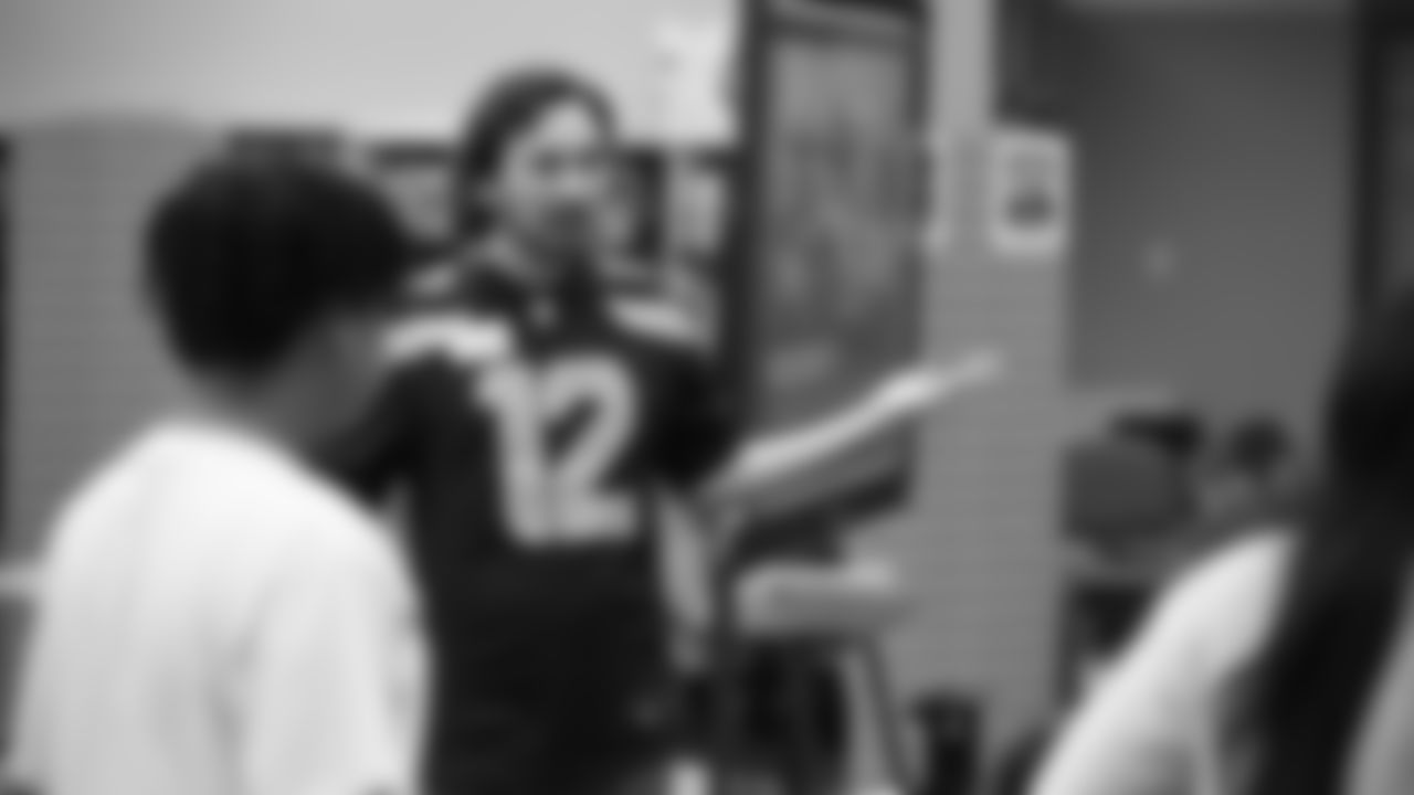 The Seahawks visited BELONG Partners at McKnight Middle School in Renton, WA. as part of the grant announcement on December 10, 2025.