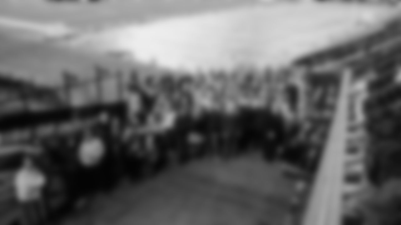 The Seahawks donated $2,500 to the Coast Guard Foundation and surprised 100 service members and their families with Seahawks talent and swag during their holiday event on December 11, 2025.