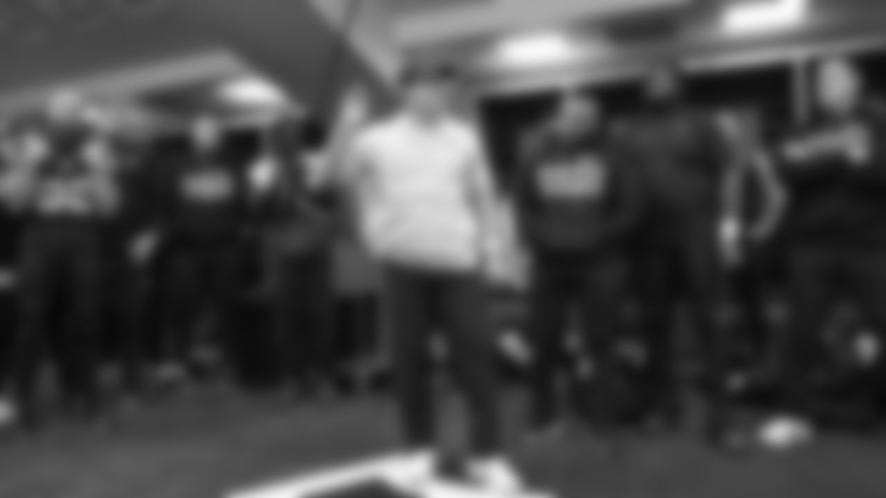 The Seahawks celebrated the 18-16 victory vs. the Colts in Week 15 at Lumen Field.