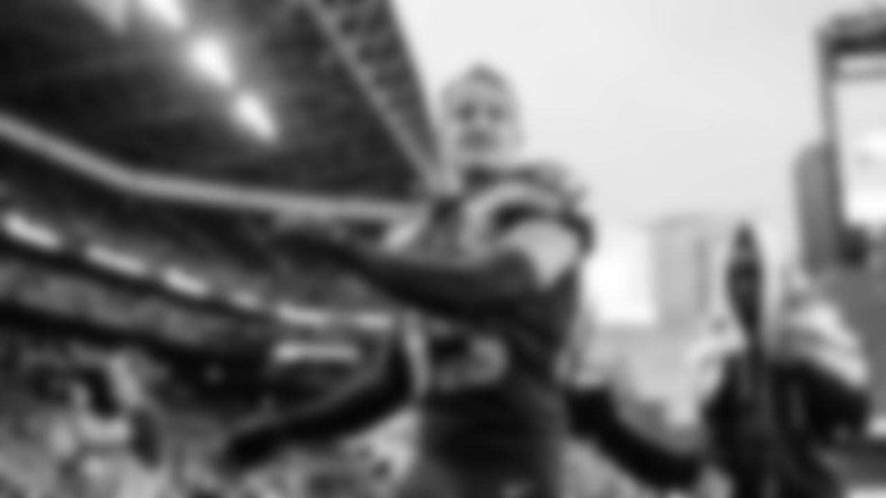 The Seahawks celebrated the 44-22 win over the Cardinals on Sunday, November 9, 2025.