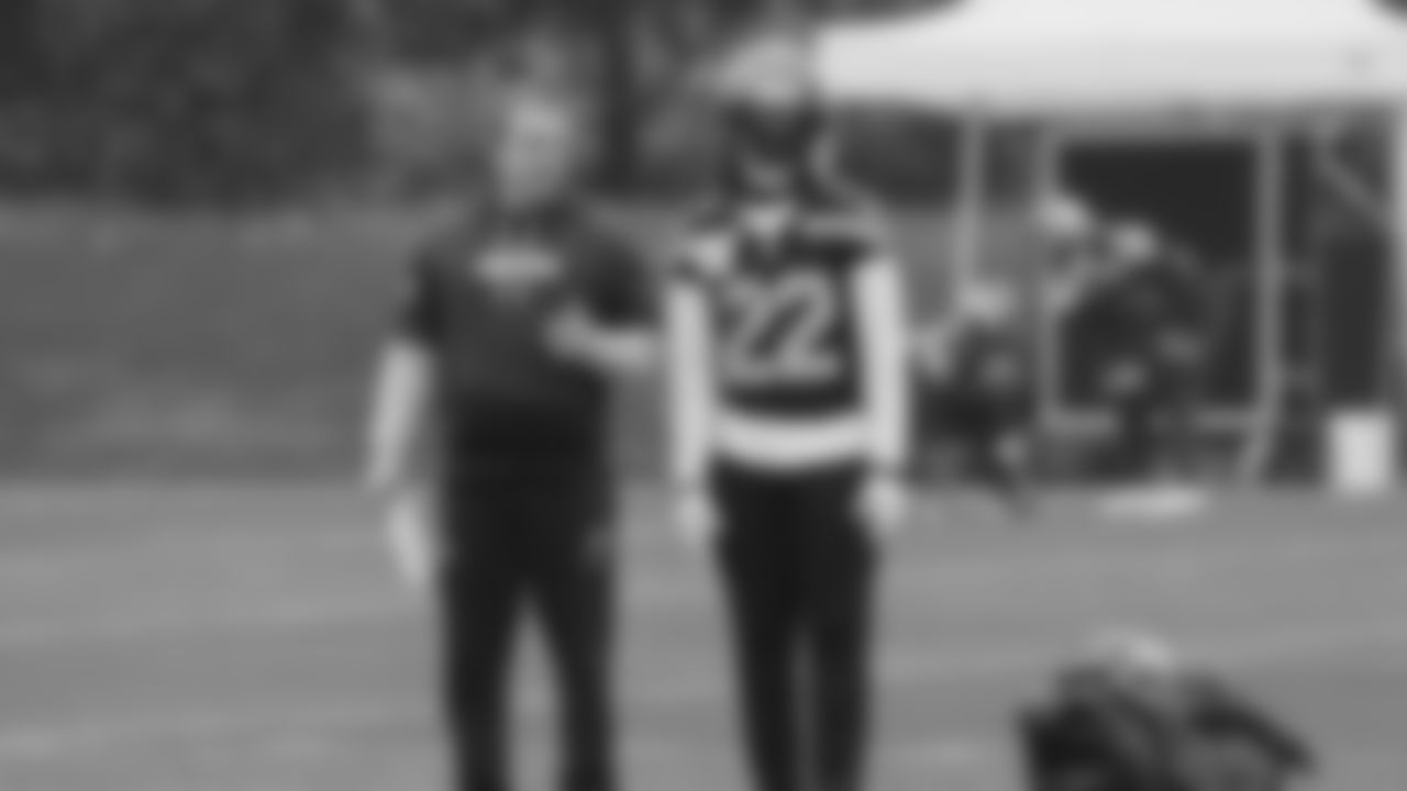 Seahawks wide receiver Rashid Shaheed (22) practiced on Friday, December 12, 2025 at the Virginia Mason Athletic Center.