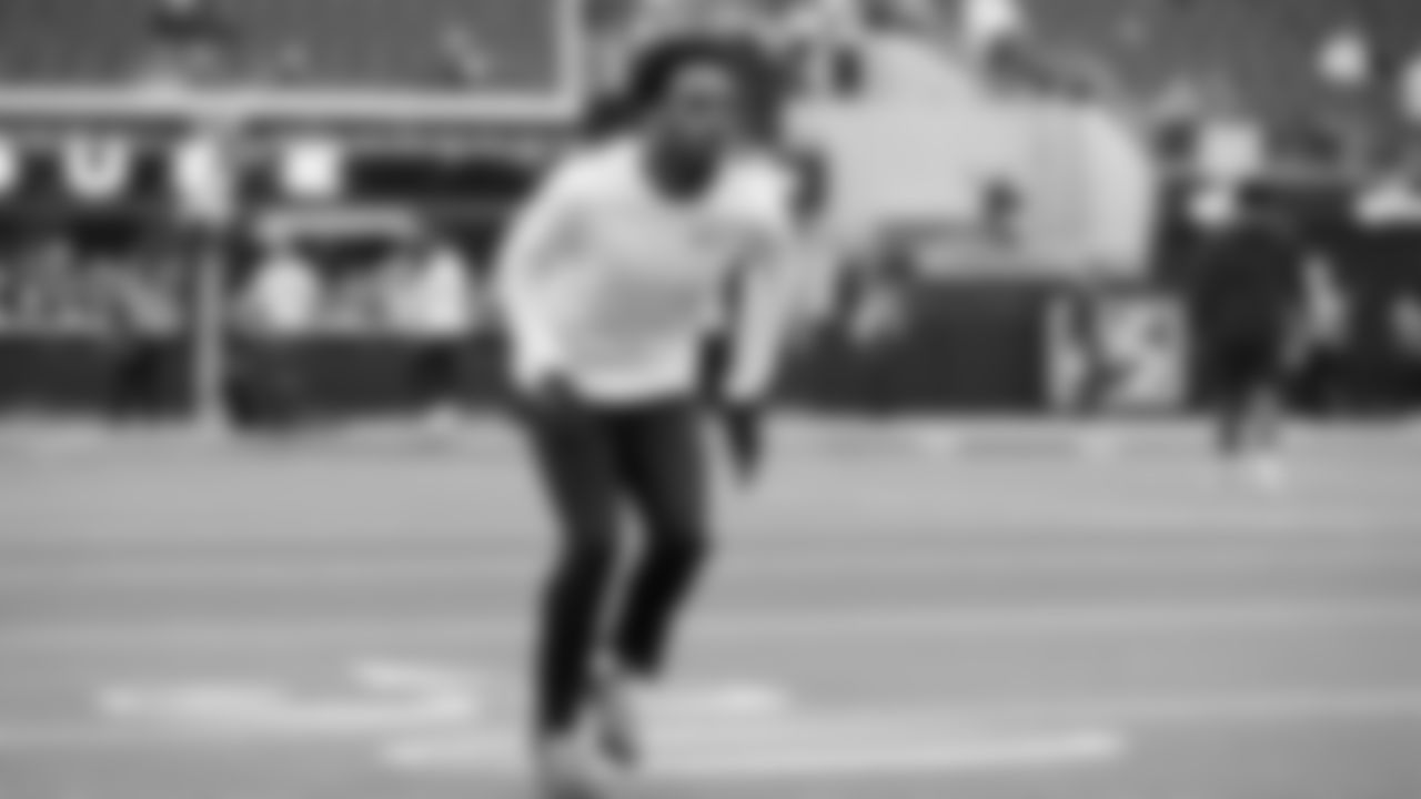 Seahawks cornerback Nehemiah Pritchett (28) during pregame warmups at SoFi Stadium for the Week 11 matchup at the L.A. Rams.