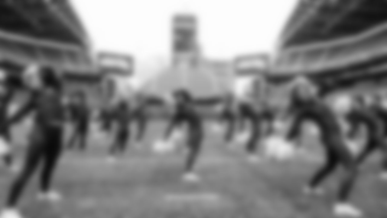 A backstage look at the dancers before the Week 7 game vs. the Texans on October 20, 2025.