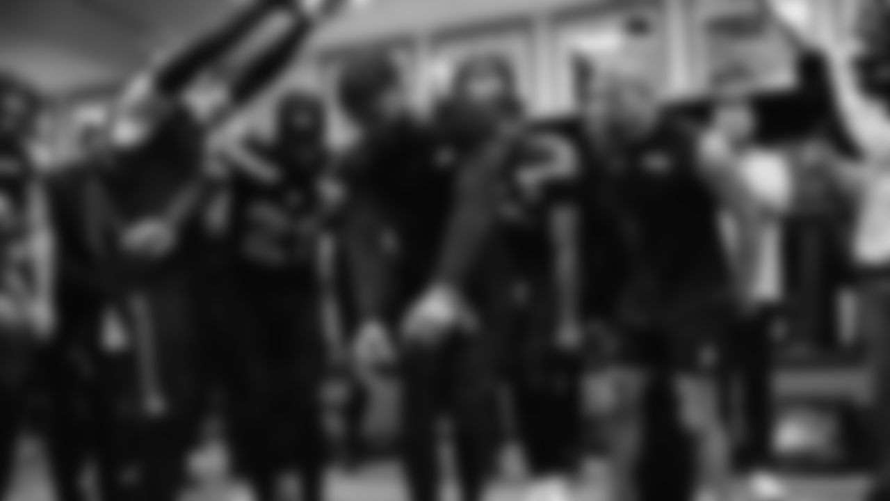 The Seahawks celebrated the 41-6 victory over the 49ers in the NFC Divisional Round game on January 17, 2026 at Lumen Field.