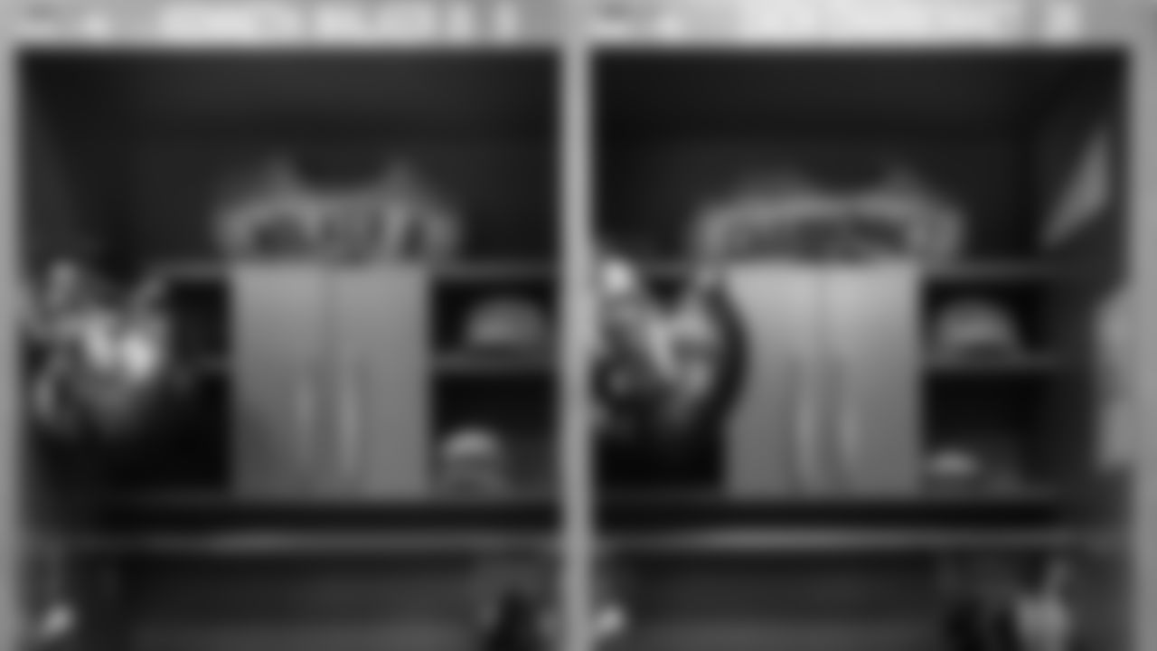 The Seahawks Rivalries uniforms awaited players in their lockers as the team debuted the new look on Thursday Night Football.