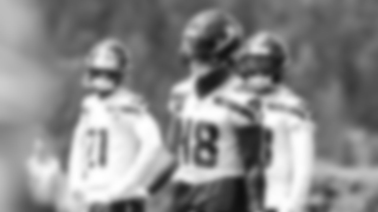 Seahawks linebacker Tyrice Knight (48) participated in a workout on day five of OTAs on Wednesday, June 4, 2025 at the Virginia Mason Athletic Center.
