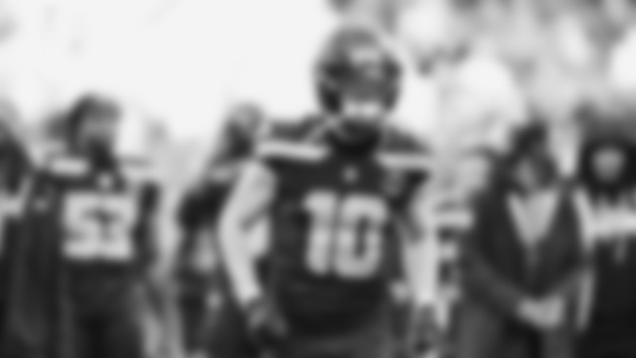 Seahawks wide receiver Cooper Kupp (10) warms up at Lumen Field for the NFC Championship game vs. the Los Angeles Rams on Sunday, January 25, 2026.