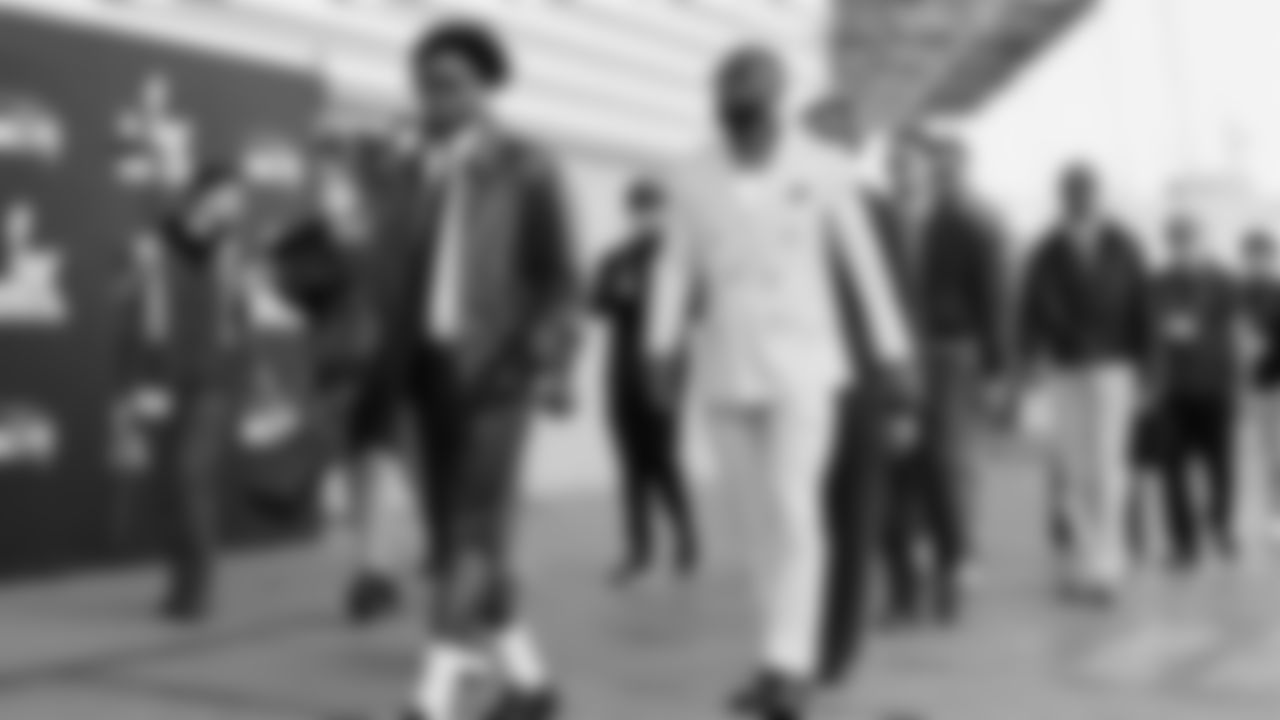 Seahawks cornerback Nehemiah Pritchett (28) arrived at Levi's Stadium for the Super Bowl LX matchup vs. the New England Patriots on Sunday, February 8, 2026.