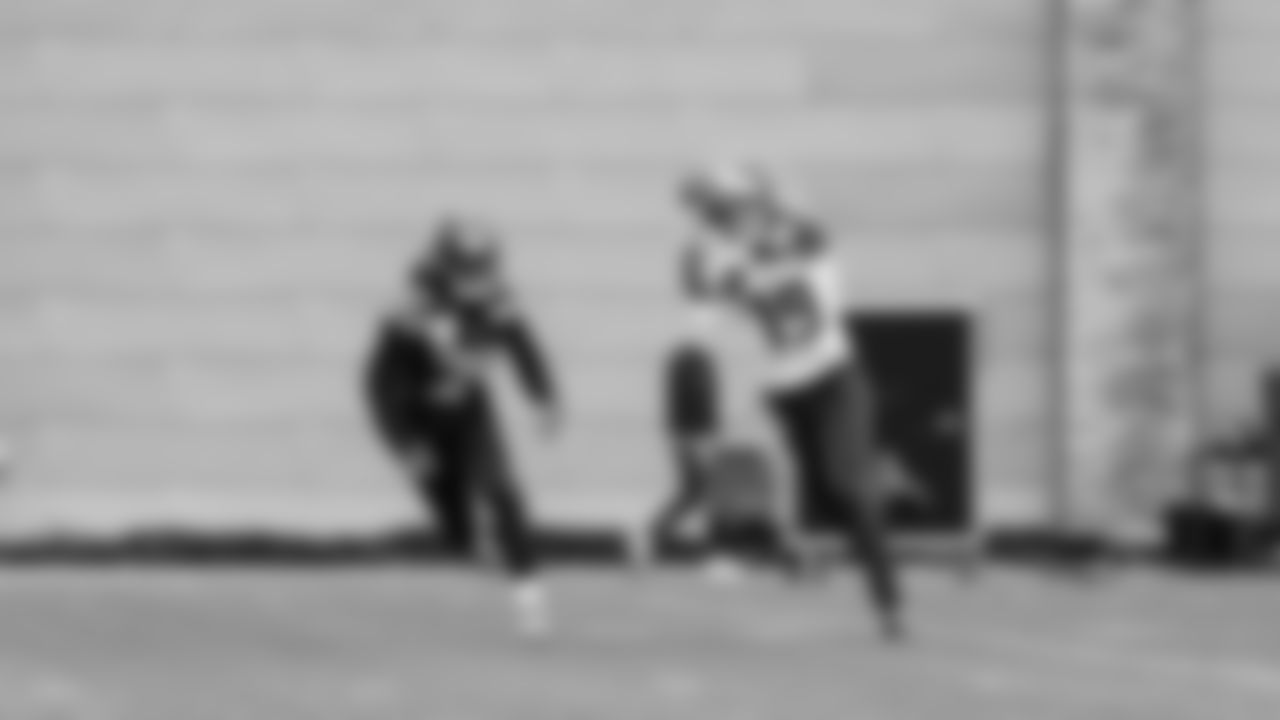 Seahawks wide receiver Jake Bobo (19) practiced on Tuesday, December, 23, 2025 at the Virginia Mason Athletic Center.