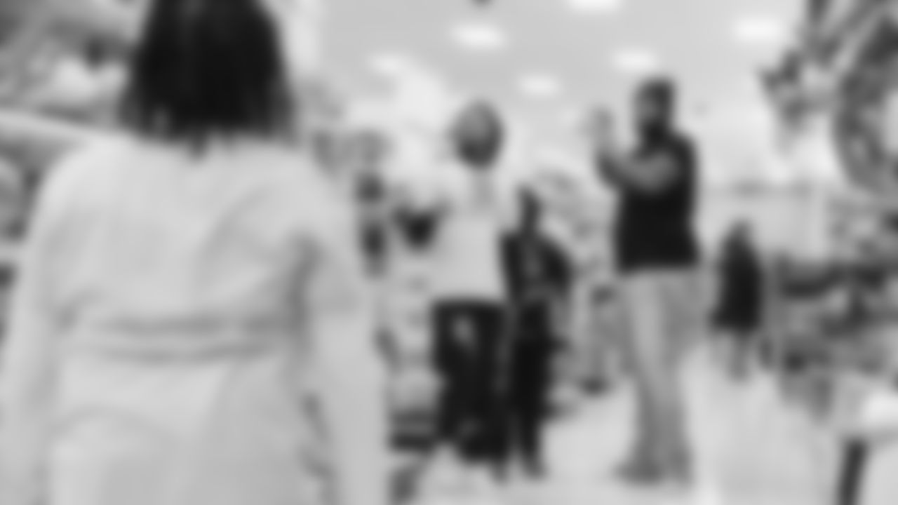 Seahawks offensive lineman Josh Jones was joined by fellow offensive linemen as they hosted a holiday shopping spree for kids from the Boys & Girls Club on December 9, 2025.