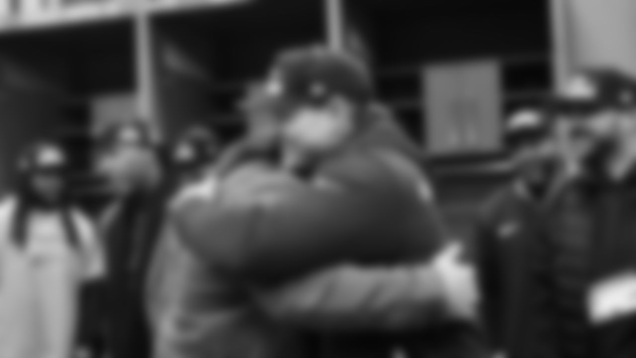 The Seahawks celebrate the 31-27 win vs. the Rams in the NFC Championship on Sunday, January 25, 2026.