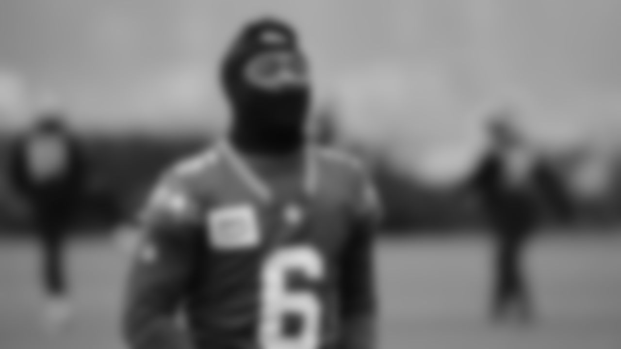 Seahawks quarterback Jalen Milroe (6) practiced on Wednesday, December 24, 2025 at the Virginia Mason Athletic Center.