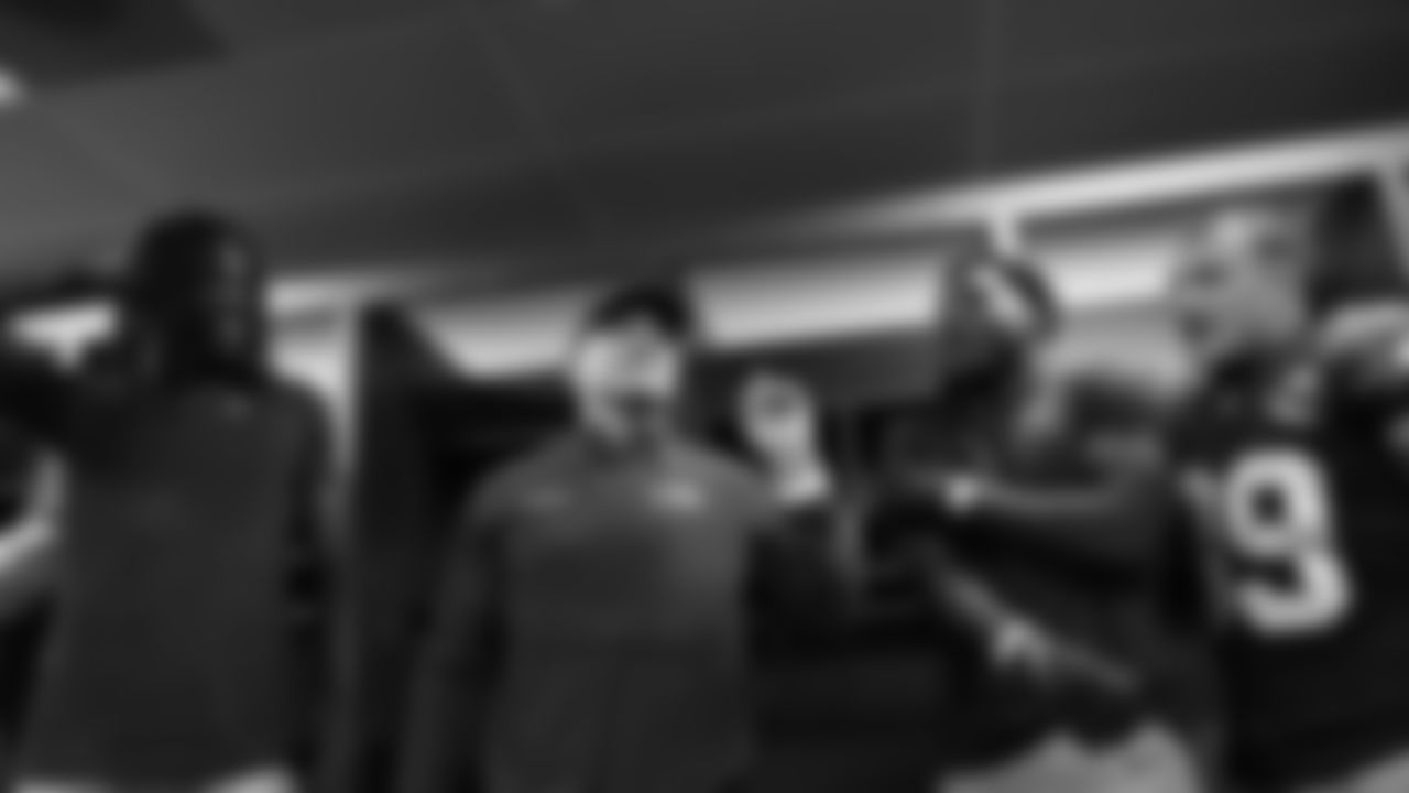 The Seahawks celebrated the victory over the Washington Commanders on Sunday Night Football at Northwest Stadium.