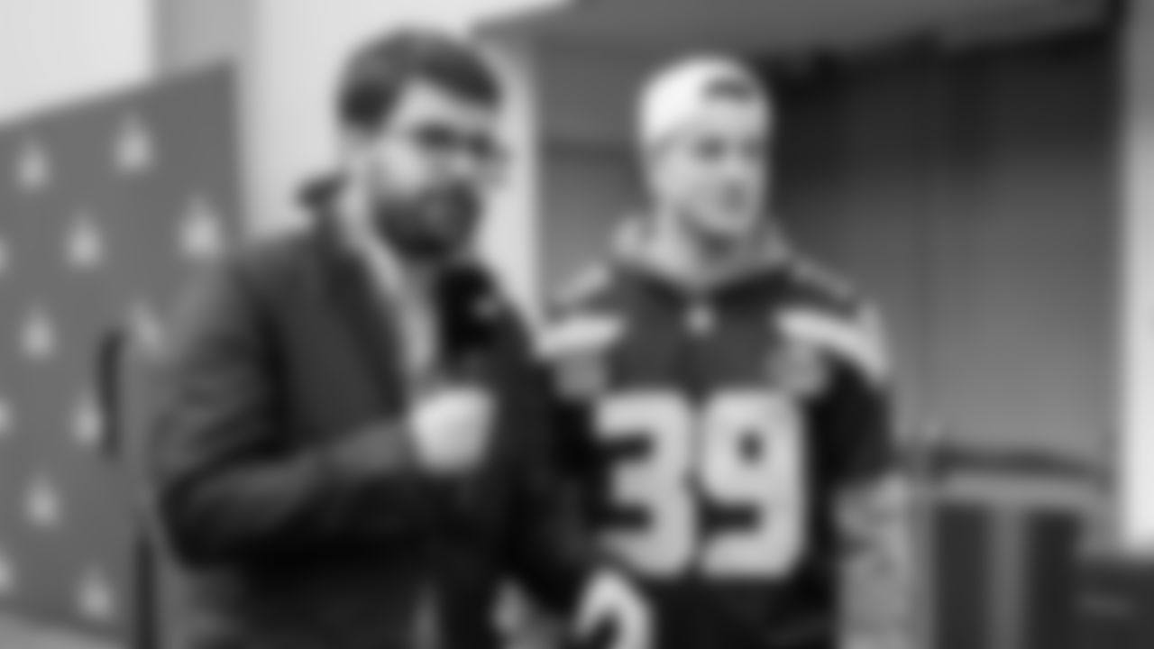 Seahawks safety Ty Okada (39) at day three of press conference media availability on February 5, 2026.