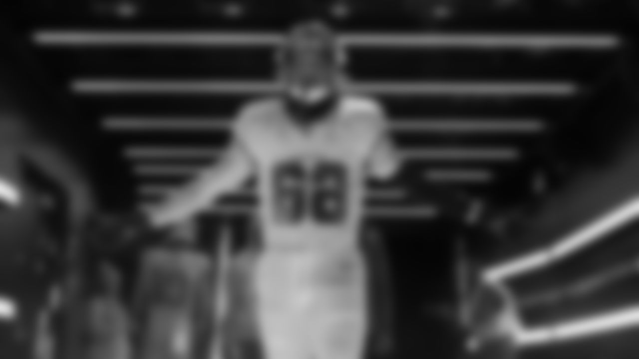 Seahawks tight end AJ Barner (88) walks through the Emerald Queen Casino tunnel club at Lumen Field for the Week 16 matchup vs. Rams.