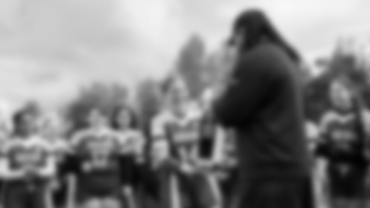 The Seahawks supported the Oregon High School Girls Flag Football Championships on Saturday, May 17, 2025 at Sam Barlow High School that included a $30K donation to the OSAA to help implement new girls flag football programs across Oregon.