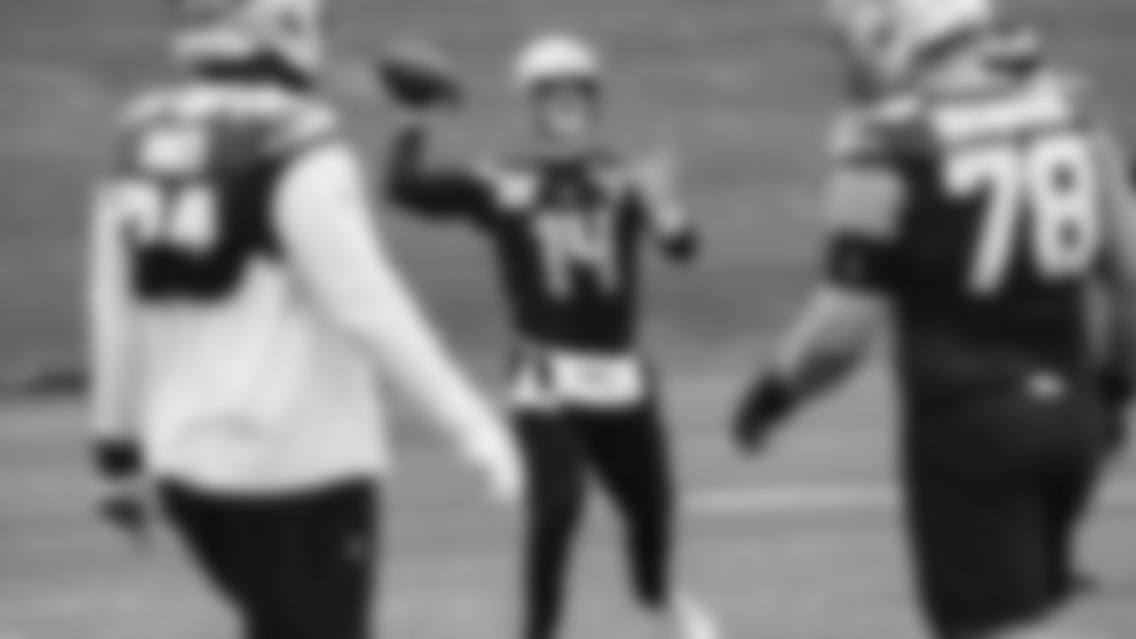 Seahawks quarterback Sam Darnold (14) practiced on Thursday, November 27, 2025 at the Virginia Mason Athletic Center.