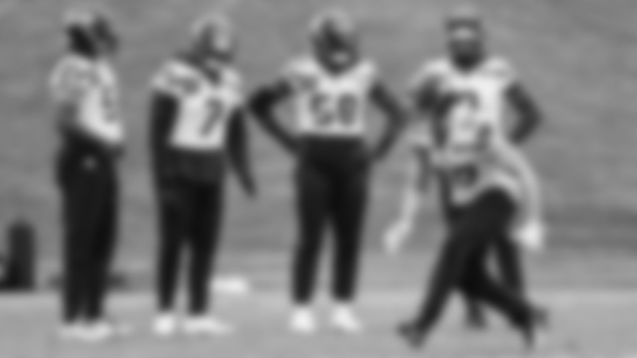 Seahawks linebacker Connor O'Toole (57) practiced on Thursday, January 29, 2026 at the Virginia Mason Athletic Center.