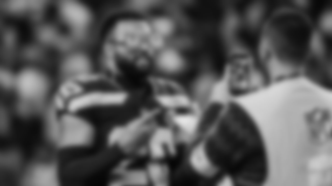 The Seahawks celebrated the 18-16 victory vs. the Colts in Week 15 at Lumen Field.