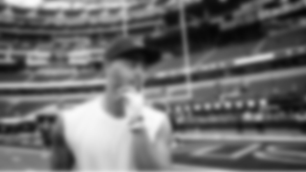 Seahawks receiver Jaxon Smith-Njigba on the field during early pregame warmups.