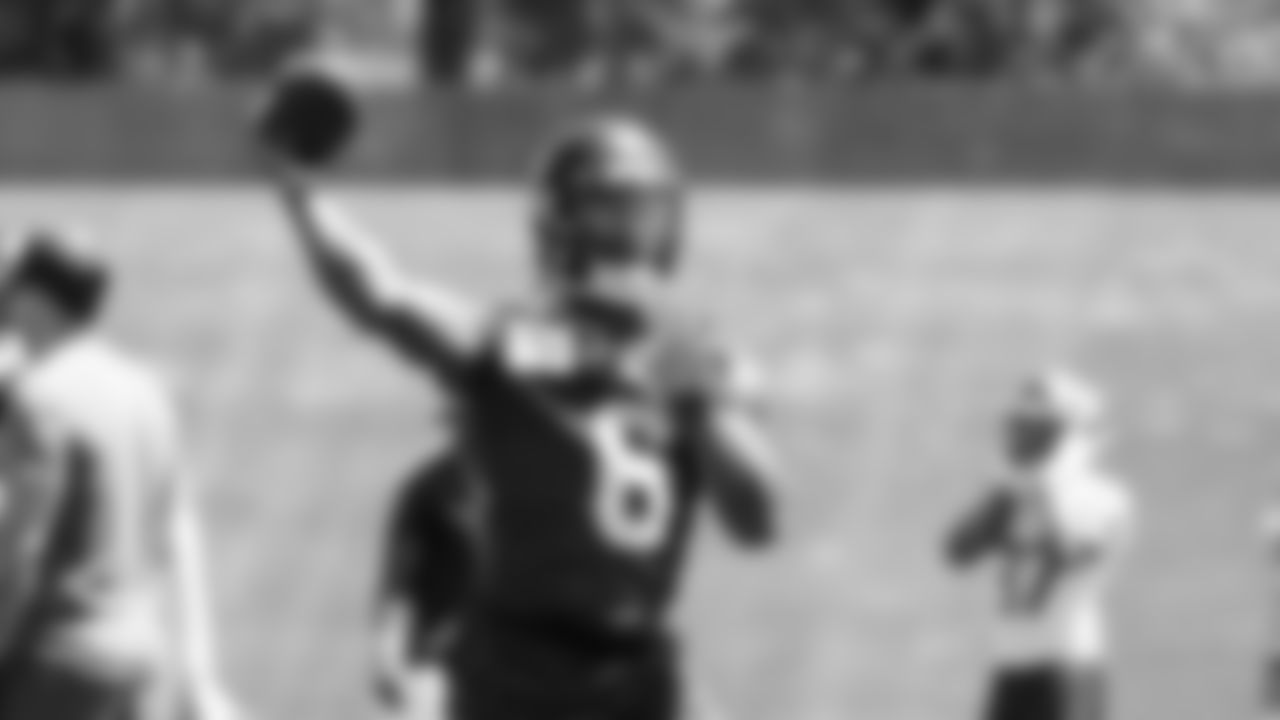 Seahawks quarterback Jalen Milroe (6) participated in a workout on day one of minicamp on Tuesday, June 10, 2025 at the Virginia Mason Athletic Center.