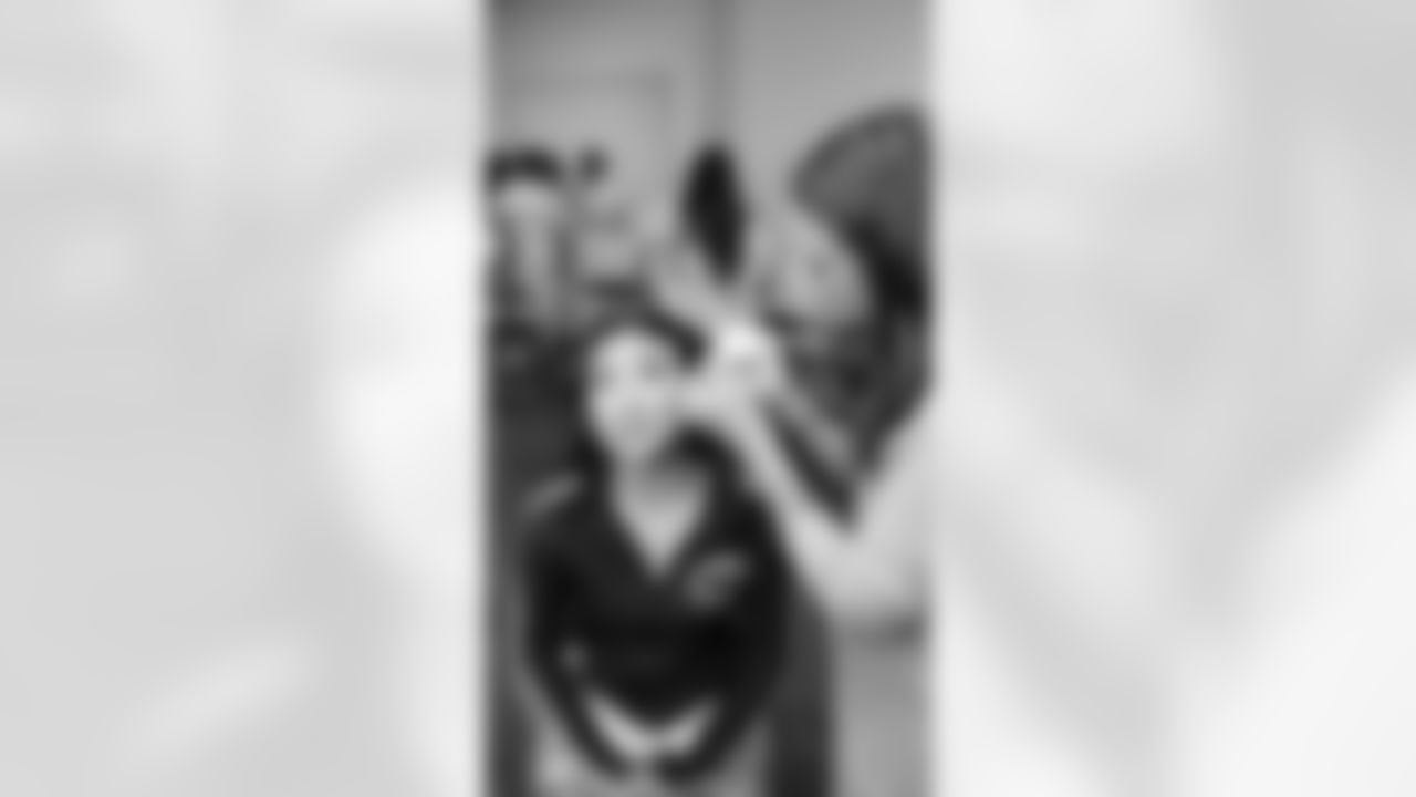 A backstage look at the dancers before the Week 7 game vs. the Texans on October 20, 2025.