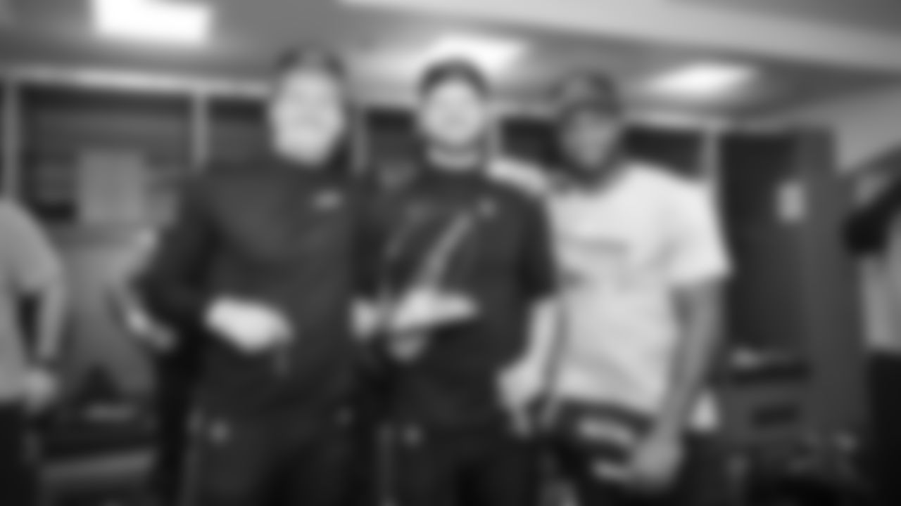 The Seahawks celebrate the 31-27 win vs. the Rams in the NFC Championship on Sunday, January 25, 2026.