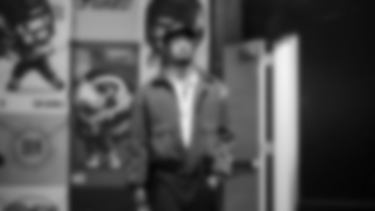 Seahawks wide receiver Jaxon Smith-Njigba (11) arrives at Lumen Field for the Week 10 matchup vs. the Arizona Cardinals.