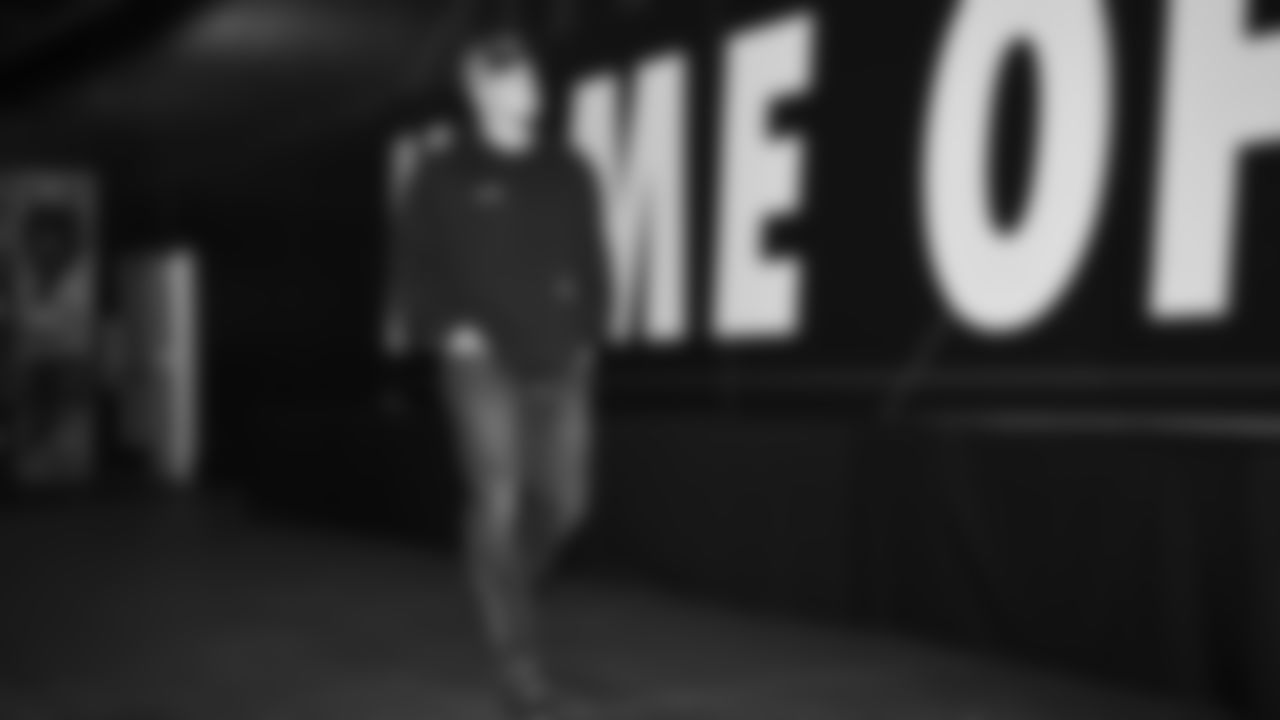 Seahawks offensive lineman Mason Richman (78) arrived at Lumen Field for the Week 16 matchup vs. the L.A. Rams.